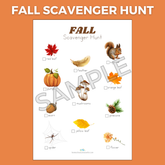 FREE Fall Scavenger Hunt Printable