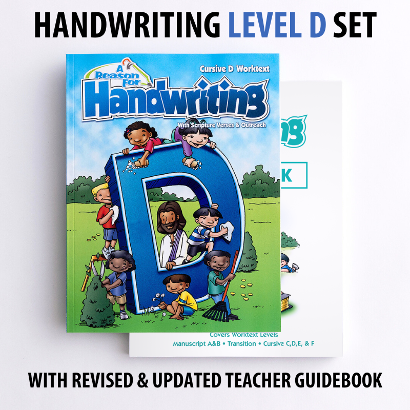 Handwriting Level D Set (with Revised & Updated Teacher Guidebook)