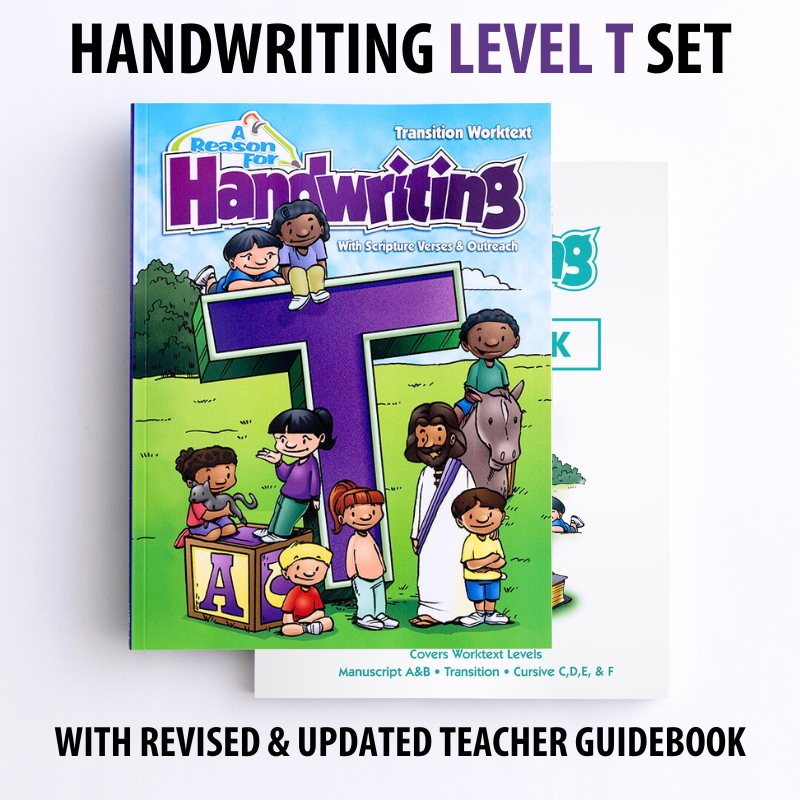 Handwriting Level T (Transition) Set with Revised & Updated Teacher Guidebook