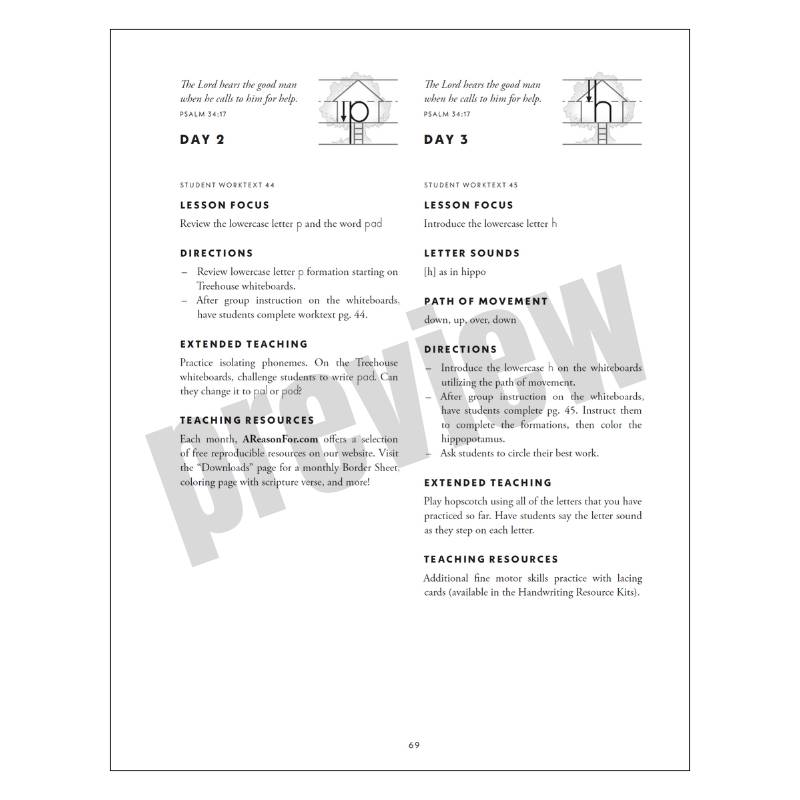 ALL NEW! Handwriting Pre-K / Kindergarten Teacher Guidebook