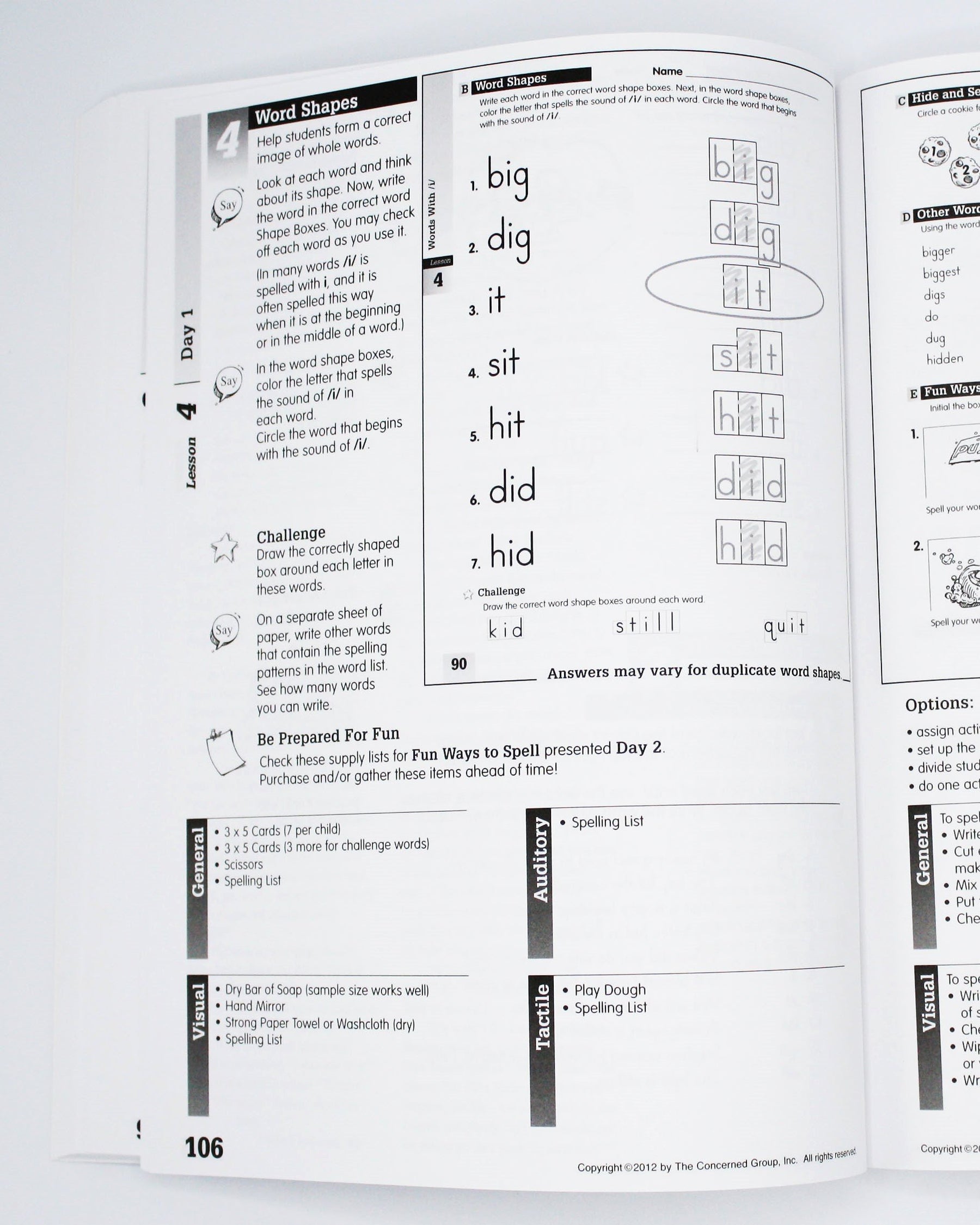 Spelling Level A Set (Limited Stock)