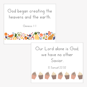 Handwriting Kindergarten Verse Cards