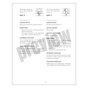 ALL NEW! Handwriting Pre-K / Kindergarten Teacher Guidebook