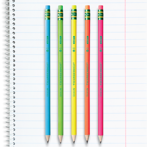 Ticonderoga® #2 Pencil, Assorted Neon Colors