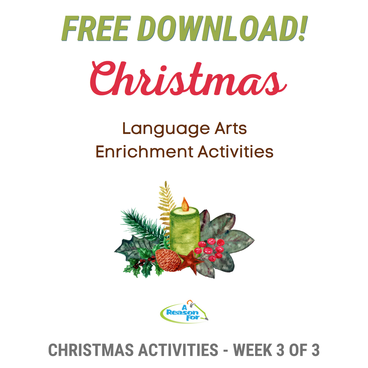 FREE Christmas Activity Download - Week 3