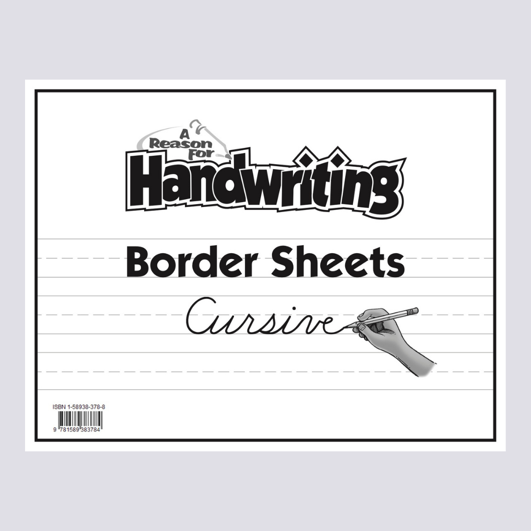 Handwriting Cursive Border Sheets