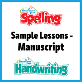 FREE Spelling / Handwriting Sample Lessons - Manuscript